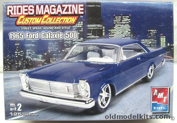 AMT 1/25 1965 Ford Galaxie 500 2-Door Hardtop - 'Rides Magazine' Custom Collection, 38261 plastic model kit